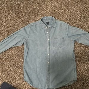 Men’s J. crew denim long sleeve shirt